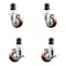 Service Caster 3 Inch 316SS Maroon Poly Swivel 1-3/4 Inch Expanding Stem Caster Brake SCC, 2PK SS316EX20S314-PPUB-MRN-2-TLB-2-134 - alternate 1